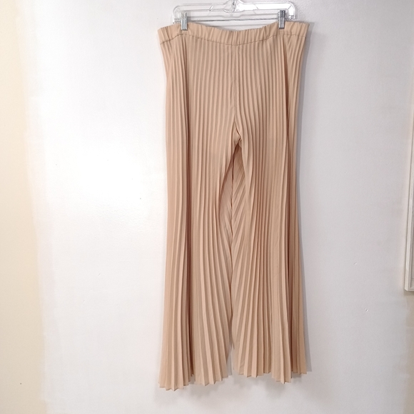 A.L.C.Donovan Pleated Wide-Leg Pants Size 4 in Cream Tan - Picture 4 of 8